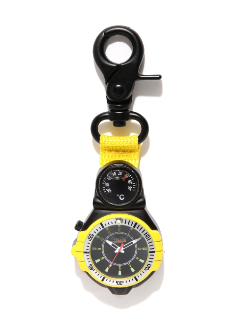 

Swiss Military Unisex Black & Yellow 2-in-1 Carbiner Watch
