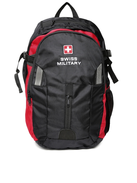 

SWISS MILITARY Unisex Black Laptop Backpack