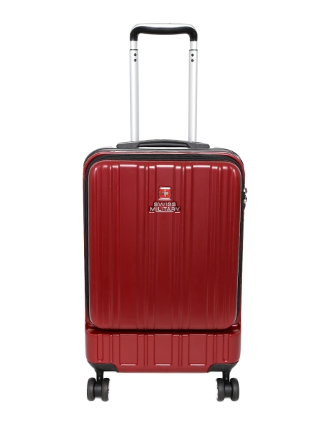 

SWISS MILITARY Unisex Maroon Magica 20 IN Medium Trolley Suitcase