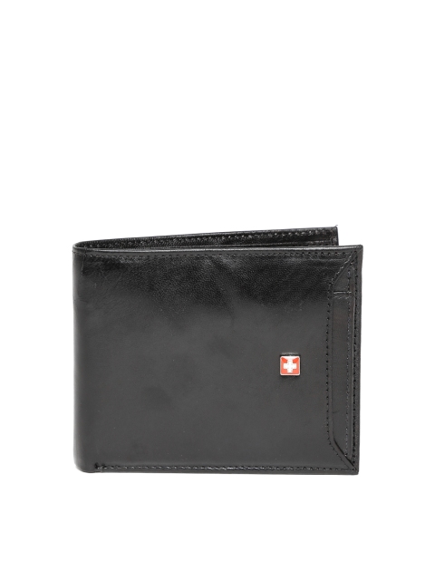 

SWISS MILITARY Unisex Black Genuine Leather Wallet