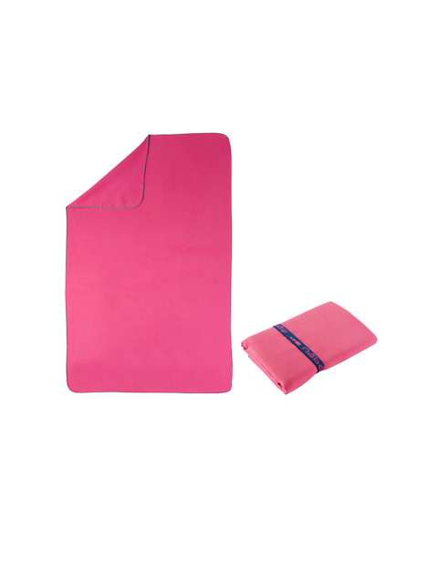 

Nabaiji By Decathlon Unisex Pink Solid Quick-Dry 150 GSM Bath Towel