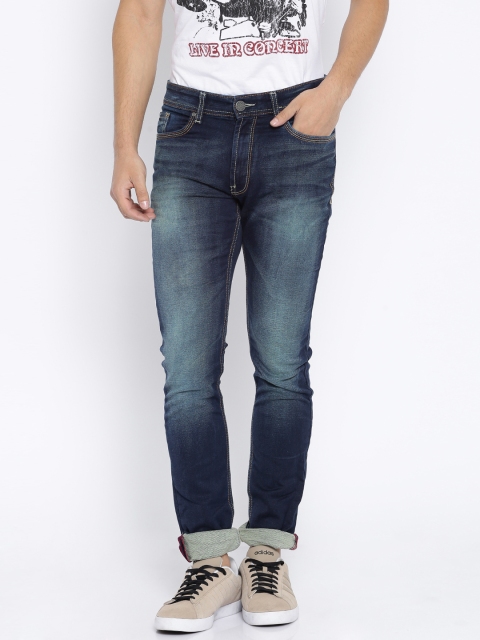 

Locomotive Blue Washed Super Slim Fit Stretchable Jeans