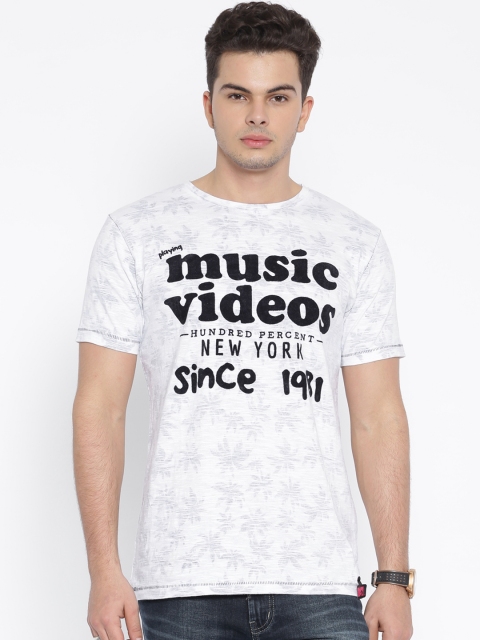 

MTV White Printed T-shirt