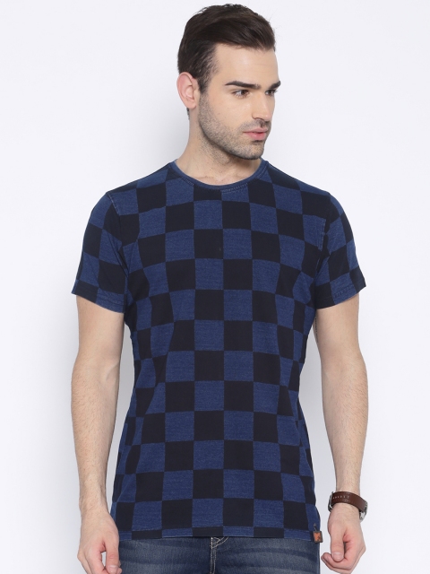 

MTV Navy & Black Checked T-shirt, Navy blue