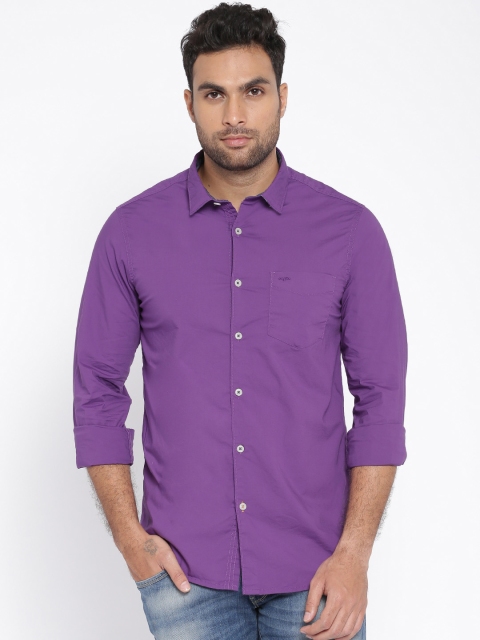 

ColorPlus Purple Contemporary Fit Casual Shirt