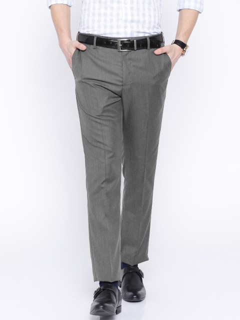 

Arrow Grey Tapered Fit Formal Trousers