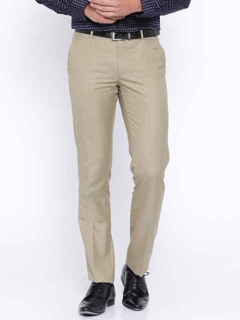 

Arrow Beige Slim Fit Formal Trousers