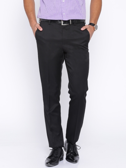 

Arrow Black Tapered Fit Polyester Formal Trousers