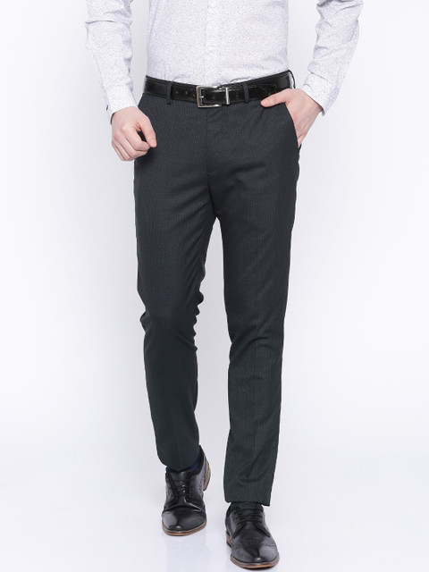 

Arrow New York Navy Super Slim Fit Formal Trousers, Navy blue