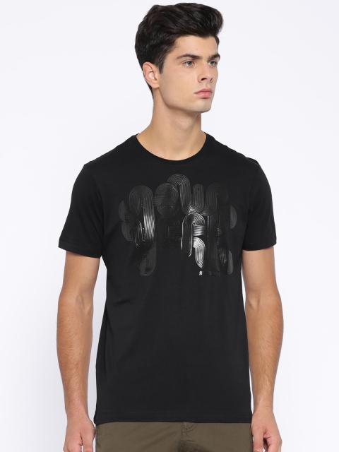 

Arrow New York Black Printed T-shirt