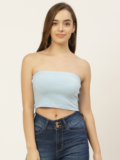 

Trendyol Blue Tube Crop Top