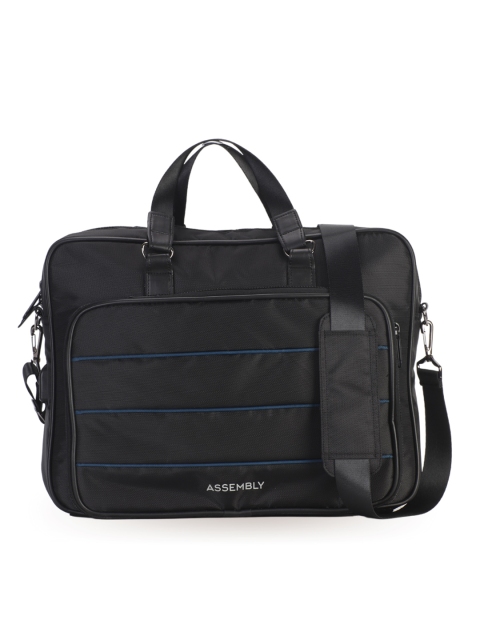 

THE ASSEMBLY Unisex Black & Blue 15 Inch Waterproof Laptop Bag with USB Charging Port