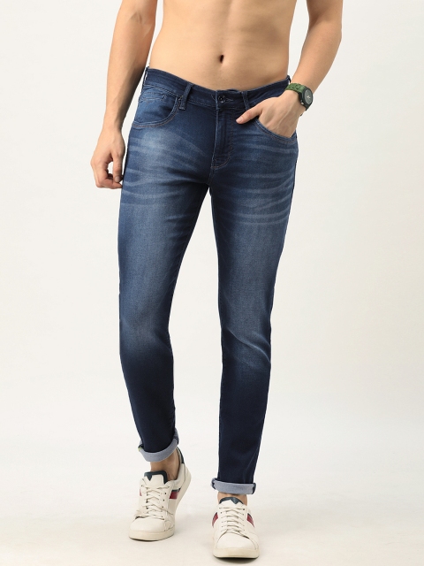 

Flying Machine Men Blue Tapered Fit Light Fade Stretchable Jeans