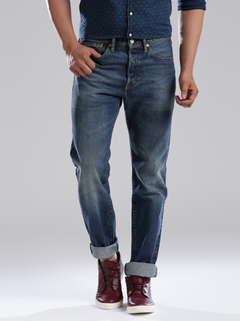 Levi's Blue Tapered Jeans 501 available at myntra for Rs.2660