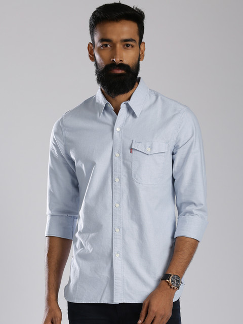 

Levi's Light Blue Slim Fit Casual Shirt
