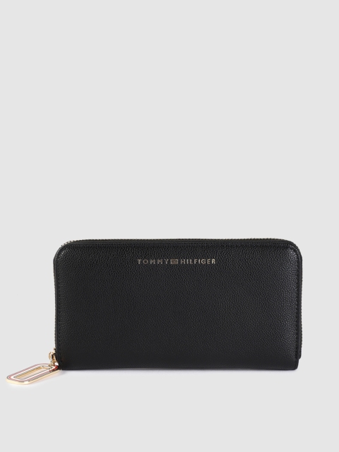 

Tommy Hilfiger Women Black Solid Zip Around Wallet