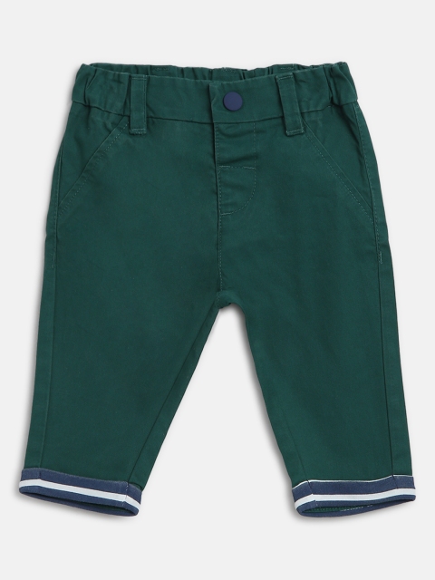 

Marks & Spencer Kids Green Solid Pure Cotton Trousers