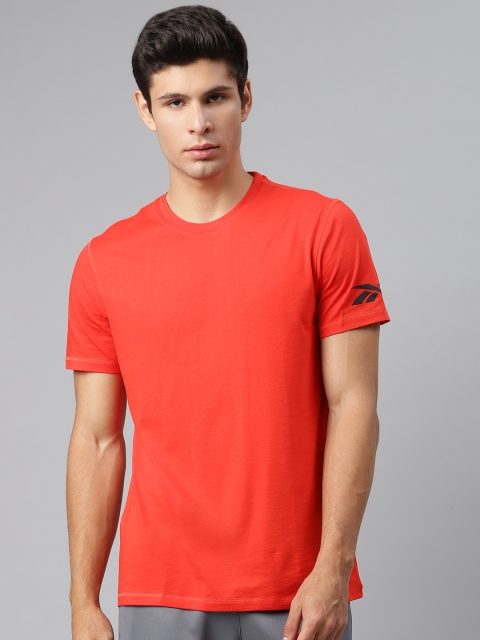 

Reebok Men Red Solid Training Workout Ready Tech T-Shirt