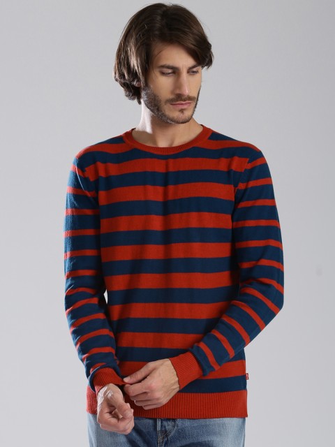 

Levi's Navy & Red Striped Sweater