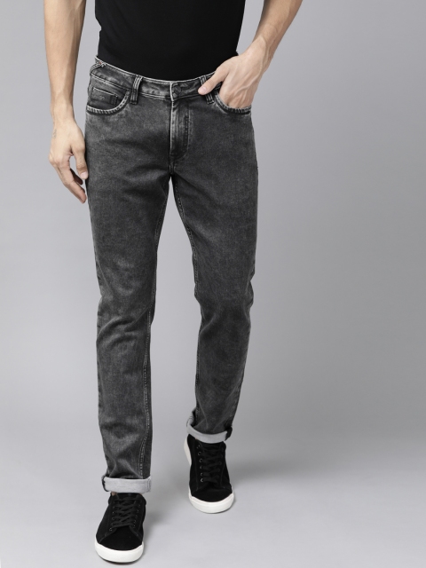 

Blackberrys Men Charcoal Grey Buff Slim Fit Stretchable Jeans