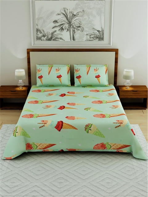 

Salona Bichona Unisex Green Abstract