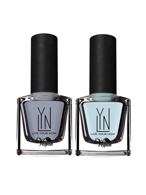 

LYN LIVE YOUR NOW Lacquer Pack OF 2 GREY GOAL & FIRE & ICE Nail Polish 8 ml