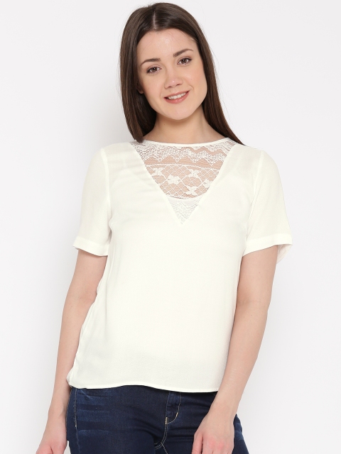 

Vero Moda White Lace Top