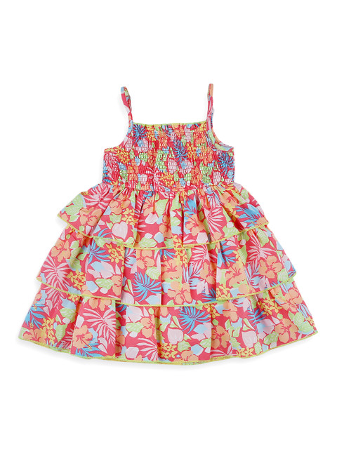 

Nauti Nati Girls Multicoloured Printed Fit and Flare Dress, Multi