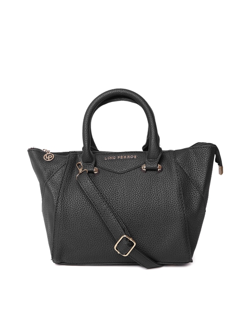 

Lino Perros Black Handbag with Sling Strap