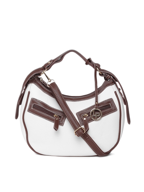 

Lino Perros White Hobo Bag with Sling Strap