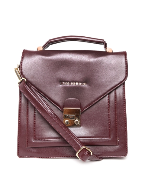 

Lisa Haydon for Lino Perros Burgundy Satchel with Sling Strap