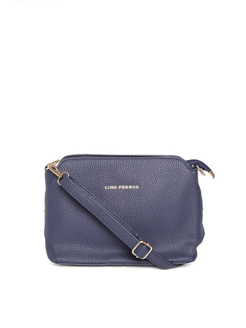 

Lino Perros Navy Sling Bag, Navy blue