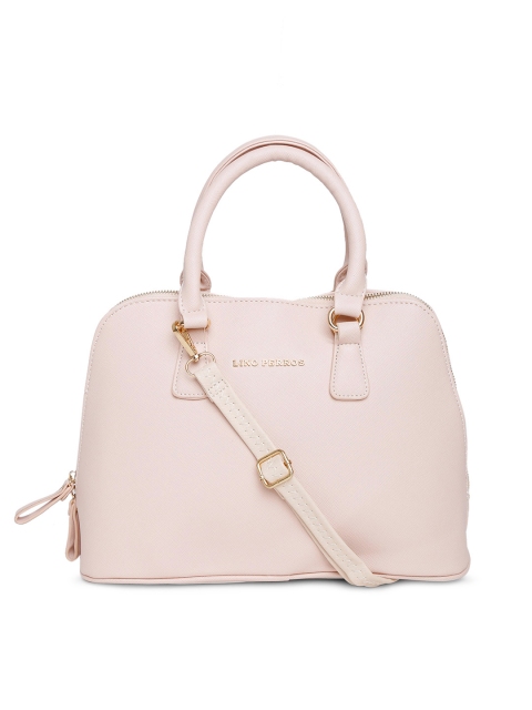

Lino Perros Dusty Pink Textured Handbag with Sling Strap