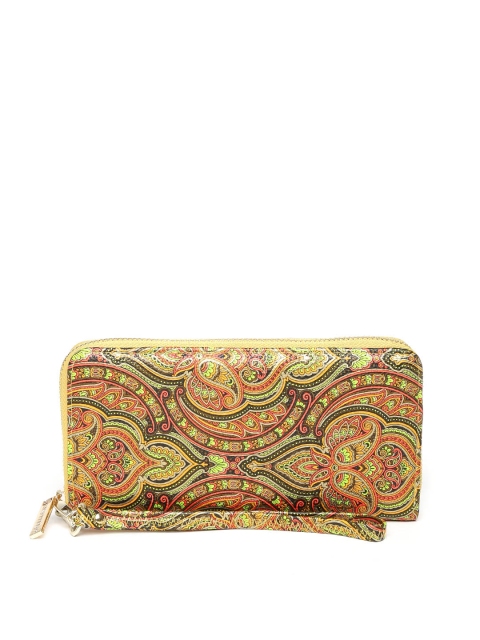 

Lino Perros Women Multicoloured Yellow Ethnic Print Wallet, Multi