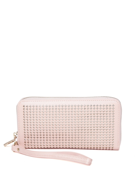 

Lino Perros Women Dusty Pink Cut-Out Zip-Around Wallet