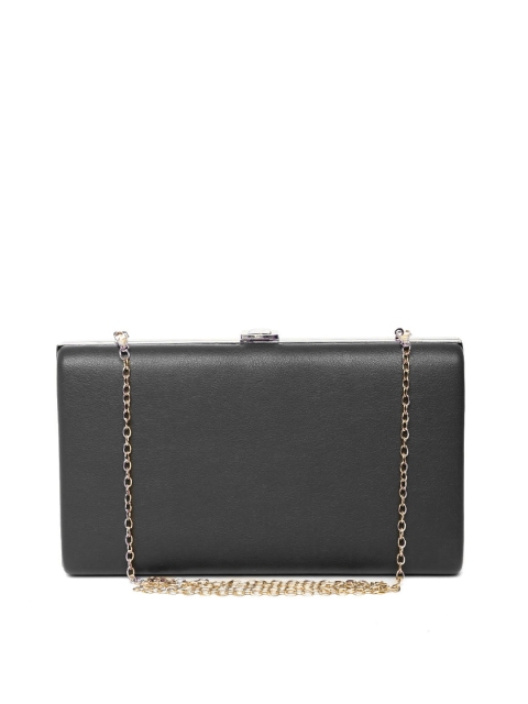 

Lino Perros Black Clutch with Chain Strap