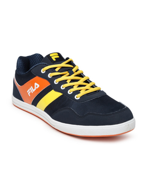 

FILA Men Navy Alberico Colourblocked Sneakers, Navy blue