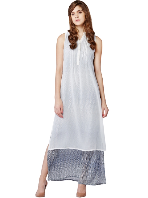 

AND White Printed Maxi Dress
