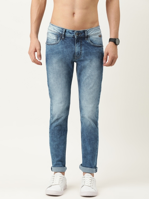

Flying Machine Men Blue Jackson Skinny Fit Low-Rise Heavy Fade Stretchable Jeans