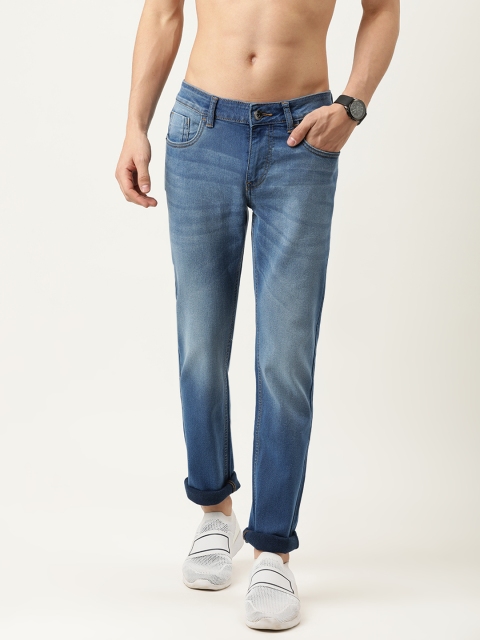 

Flying Machine Men Blue Micheal Slim Tapered Fit Light Fade Stretchable Jeans