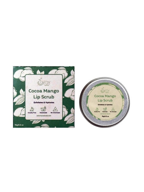 

FOY Naturals Cocoa Mango Exfoliating Lip Scrub 15 g, Yellow