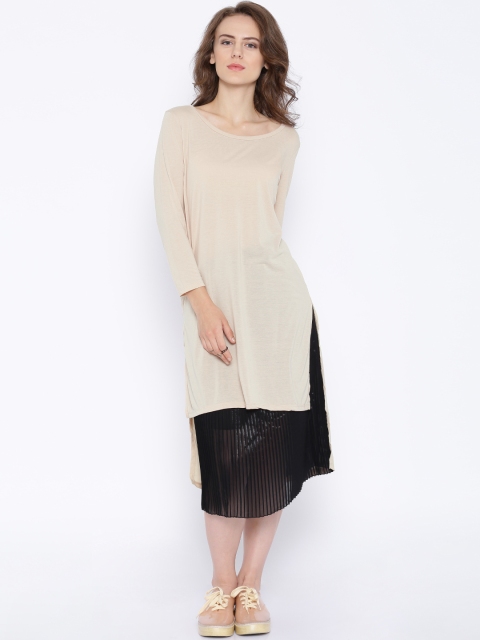 

ONLY Nude-Coloured High-Low Tunic