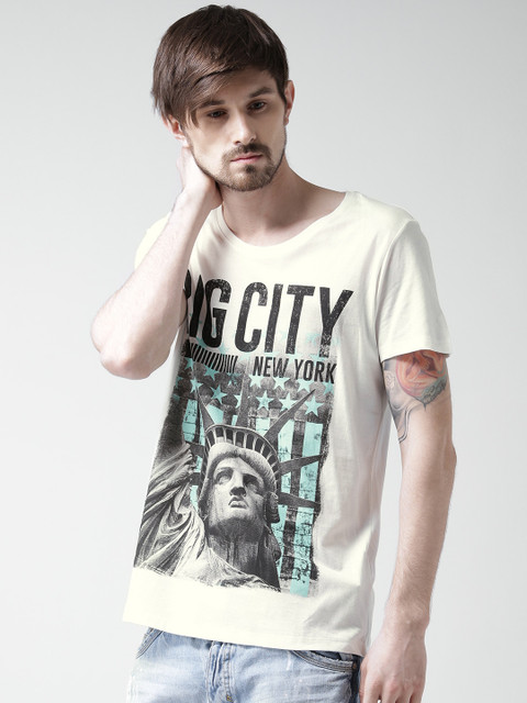 

ALCOTT White Printed T-shirt