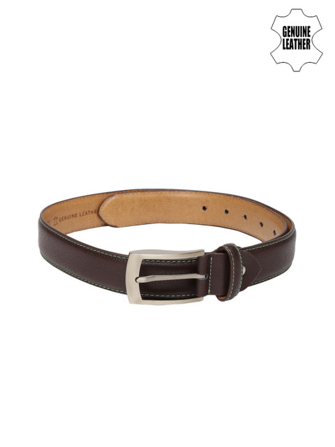 

Mast & Harbour Men Coffee Brown Genuine Leather Belt