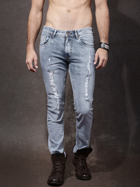 

Roadster Men Blue Skinny Fit Mildly Distressed Stretchable Jeans
