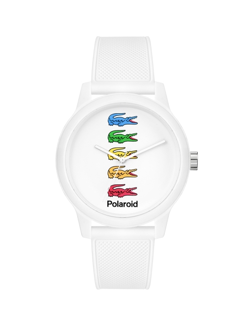 

Lacoste Men White Brand Logo Printed Analogue Watch 2011130