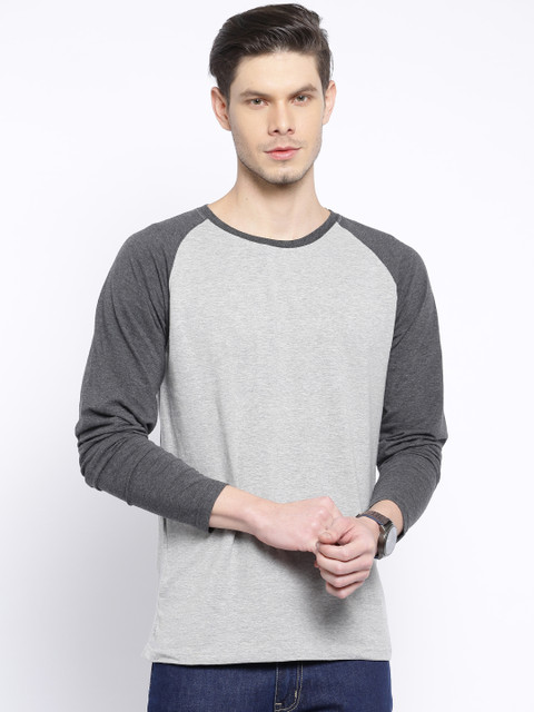 

American Crew Grey Colourblocked T-shirt