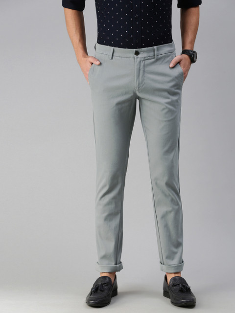 

Arrow Sport Men Grey Slim Fit Regular Trousers