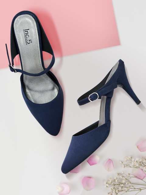 

Inc 5 Women Navy Blue Solid Pumps