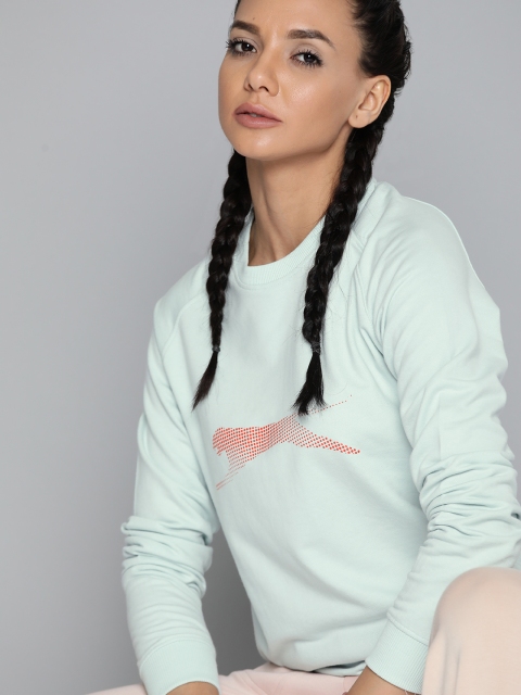 

Slazenger Women Blue Brand Logo Print Sweatshirt